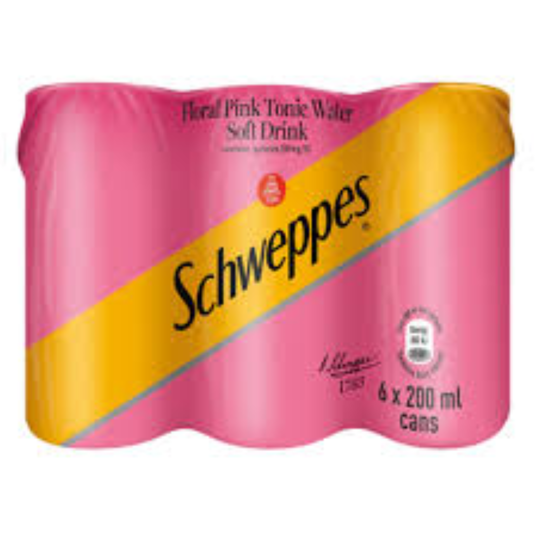 SCHWEPPES FLORAL PINK TONIC 6PACK